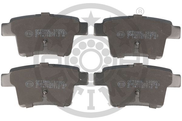 OPTIMAL BP-12350 Brake Pad Set, disc brake