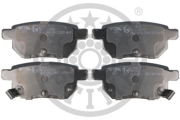 OPTIMAL BP-12377 Brake Pad Set, disc brake