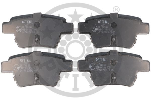 OPTIMAL BP-12391 Brake Pad Set, disc brake