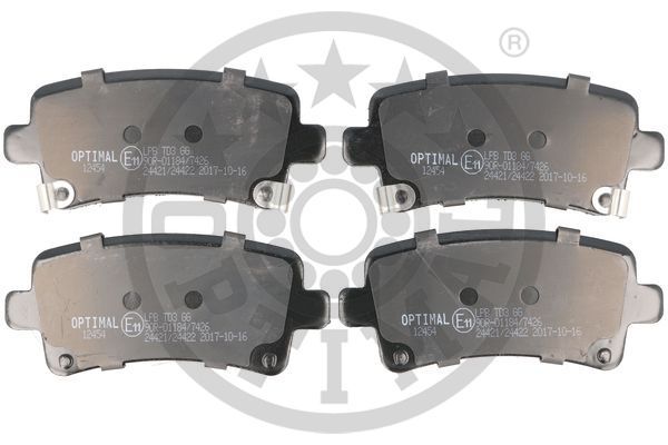 OPTIMAL BP-12454 Brake Pad Set, disc brake
