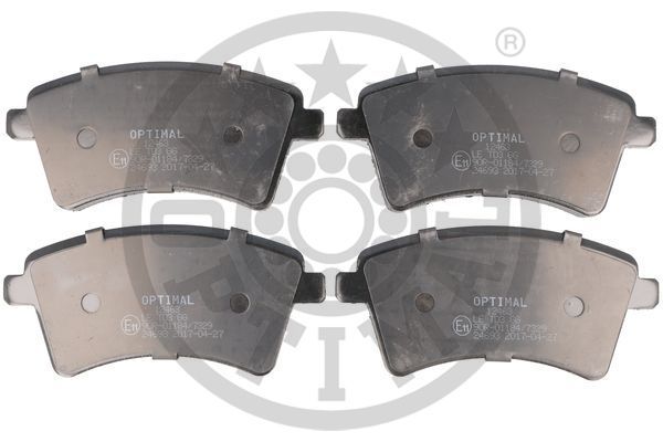 OPTIMAL BP-12463 Brake Pad Set, disc brake
