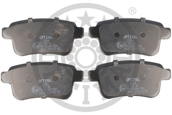 OPTIMAL BP-12464 Brake Pad Set, disc brake