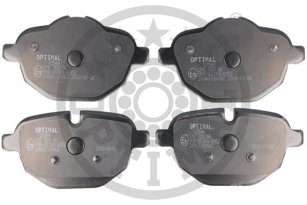 OPTIMAL BP-12548 Brake Pad Set, disc brake