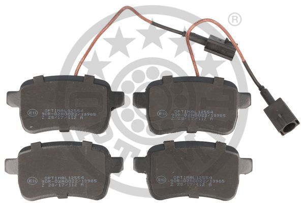 OPTIMAL BP-12554 Brake Pad Set, disc brake