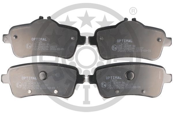 OPTIMAL BP-12626 Brake Pad Set, disc brake