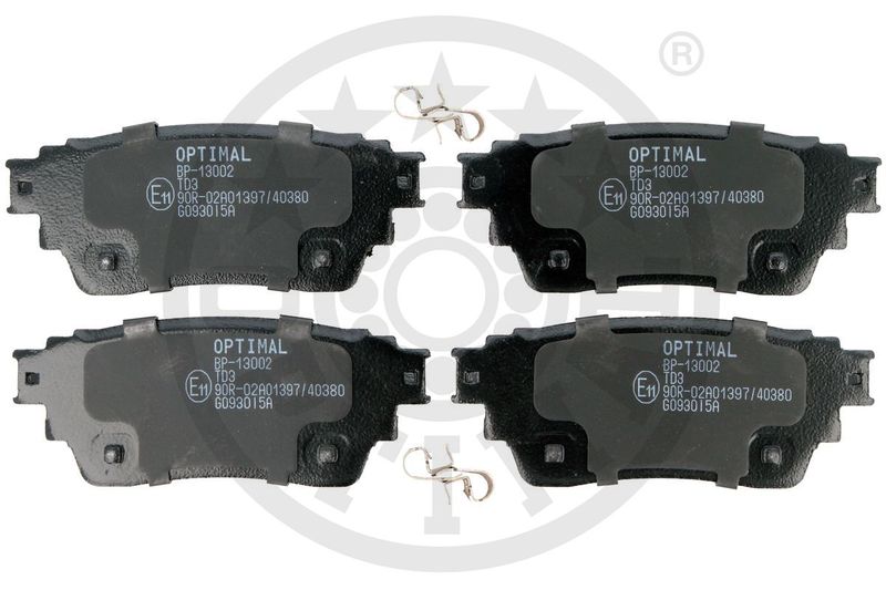 OPTIMAL BP-13002 Brake Pad Set, disc brake