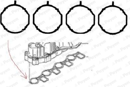 PAYEN HA5069 Gasket Set, intake manifold