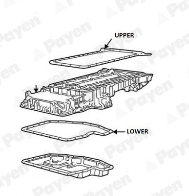 Gasket, oil sump PAYEN JH5116