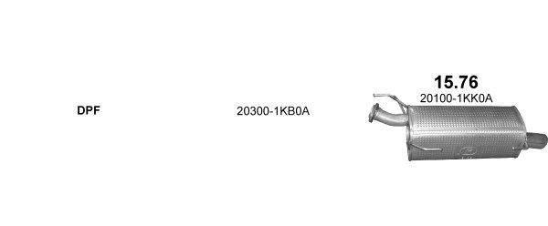 POLMO 15.76 Rear Muffler