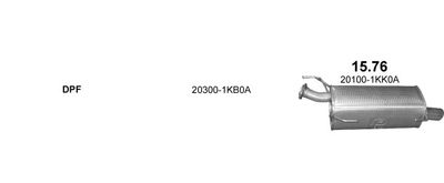 Rear Muffler POLMO 15.76