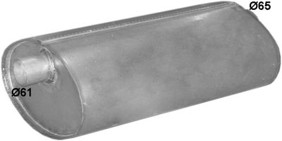 Rear Muffler POLMO 64.17