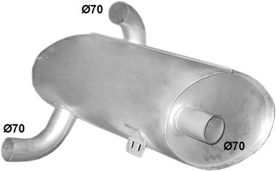 Rear Muffler POLMO 69.101