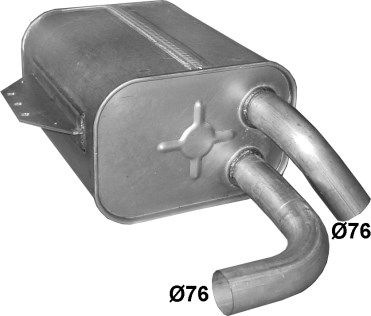 Rear Muffler POLMO 69.63