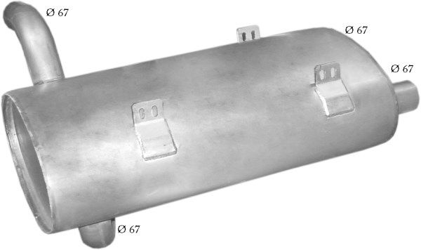 POLMO 69.67 Rear Muffler