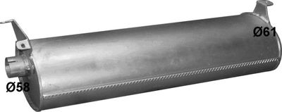 Rear Muffler POLMO 70.11