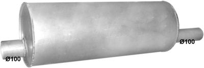 Rear Muffler POLMO 76.03