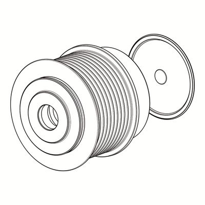 Belt Pulley, alternator BOM-Prestolite P00281