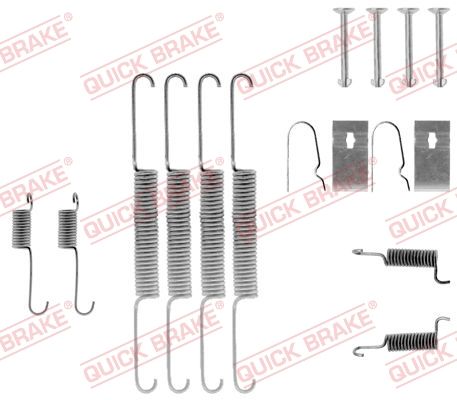 QUICK BRAKE 105-0670 Accessory Kit, brake shoes