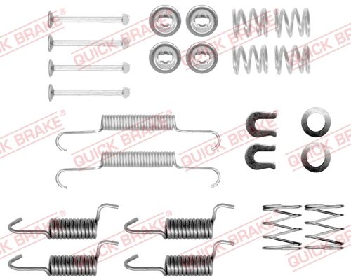 QUICK BRAKE 105-0010 Accessory Kit, parking brake shoes