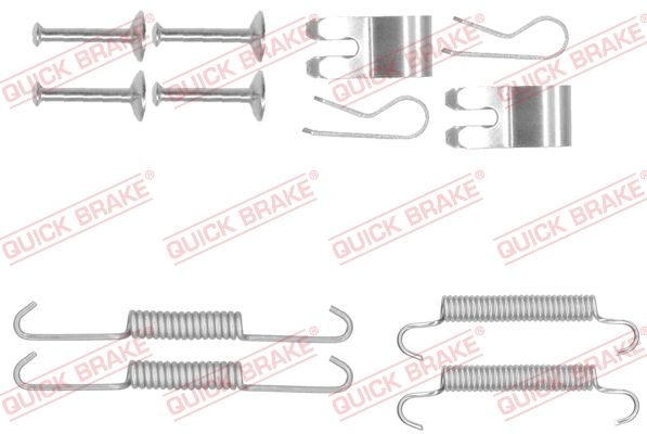 QUICK BRAKE 105-0013 Accessory Kit, parking brake shoes
