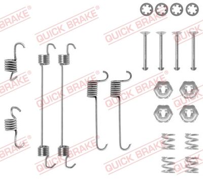 Accessory Kit, brake shoes QUICK BRAKE 105-0650