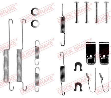 QUICK BRAKE 105-0654 Accessory Kit, brake shoes