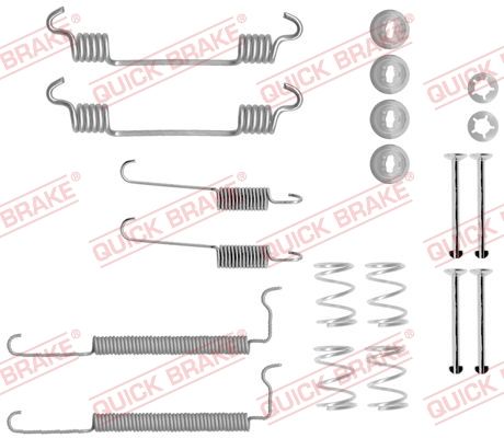 QUICK BRAKE 105-0710 Accessory Kit, brake shoes