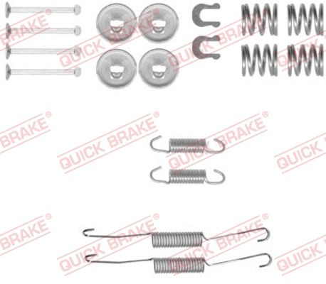 QUICK BRAKE 105-0778 Accessory Kit, brake shoes