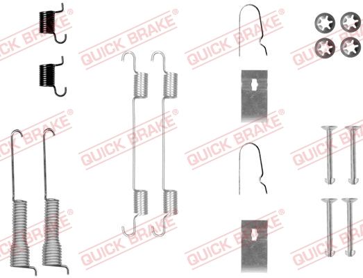 QUICK BRAKE 105-0800 Accessory Kit, brake shoes