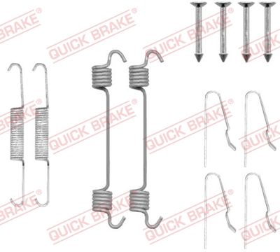 Accessory Kit, parking brake shoes QUICK BRAKE 105-0808