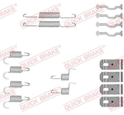 Accessory Kit, parking brake shoes QUICK BRAKE 105-0876