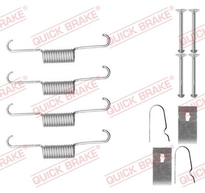 Accessory Kit, parking brake shoes QUICK BRAKE 105-0884