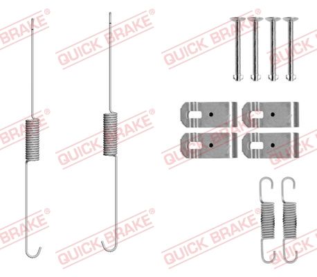 QUICK BRAKE 105-0888 Accessory Kit, brake shoes