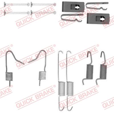 Accessory Kit, parking brake shoes QUICK BRAKE 105-0898