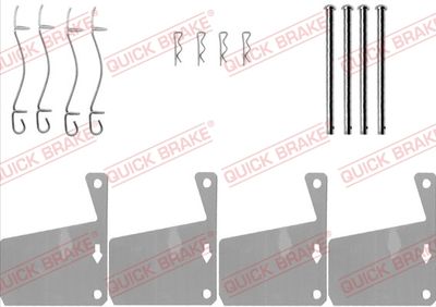 Accessory Kit, disc brake pad QUICK BRAKE 109-0910