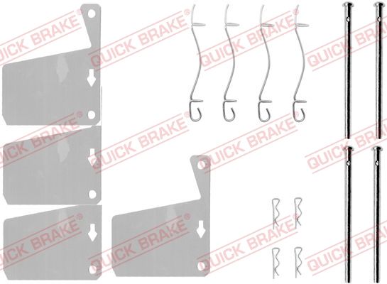 QUICK BRAKE 109-0955 Accessory Kit, disc brake pad