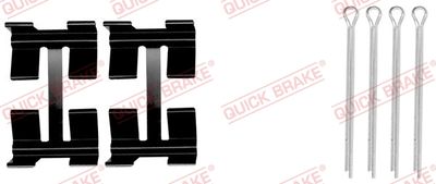 Accessory Kit, disc brake pad QUICK BRAKE 109-0972