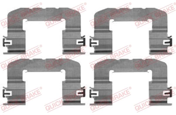 QUICK BRAKE 109-0017 Accessory Kit, disc brake pad