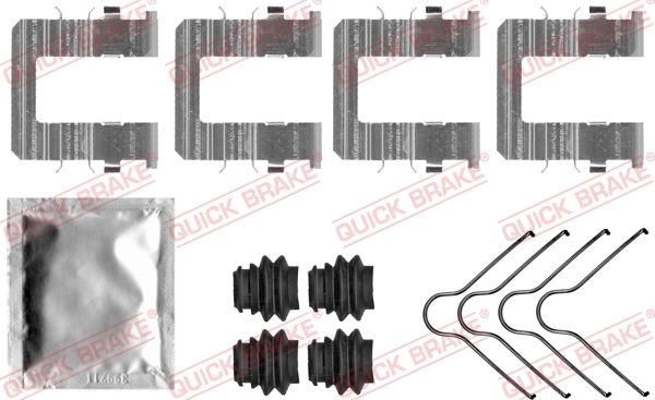 QUICK BRAKE 109-0074 Accessory Kit, disc brake pad