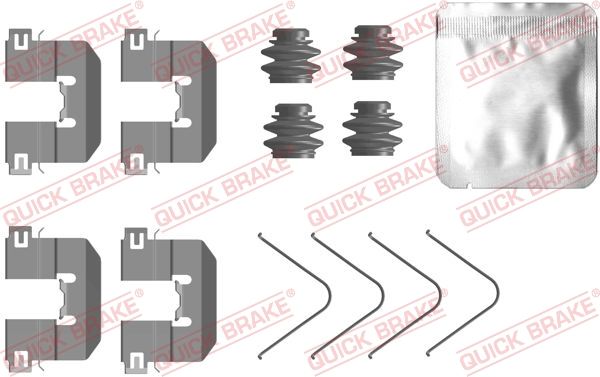 QUICK BRAKE 109-0104 Accessory Kit, disc brake pad
