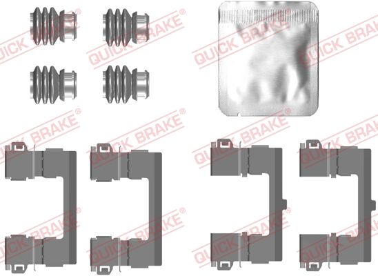 QUICK BRAKE 109-0112 Accessory Kit, disc brake pad
