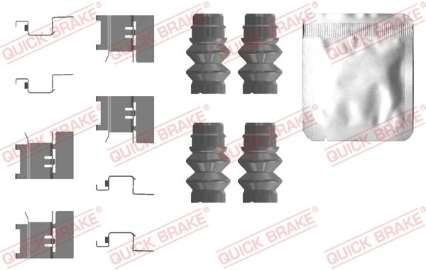 QUICK BRAKE 109-0120 Accessory Kit, disc brake pad
