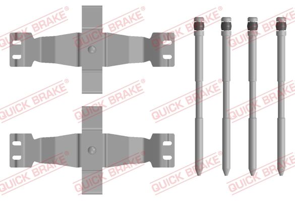 QUICK BRAKE 109-0122 Accessory Kit, disc brake pad