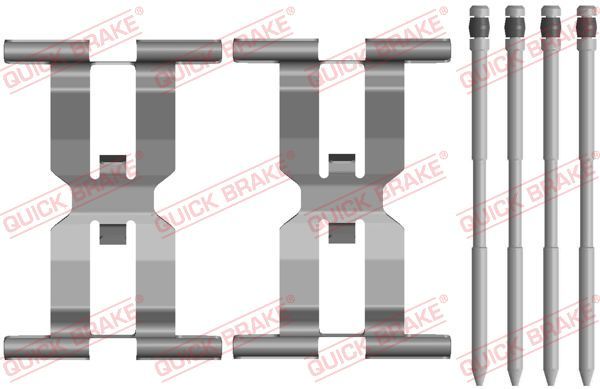 QUICK BRAKE 109-0143 Accessory Kit, disc brake pad