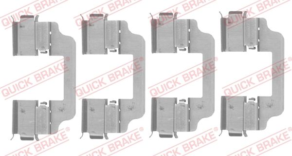 QUICK BRAKE 109-0153 Accessory Kit, disc brake pad