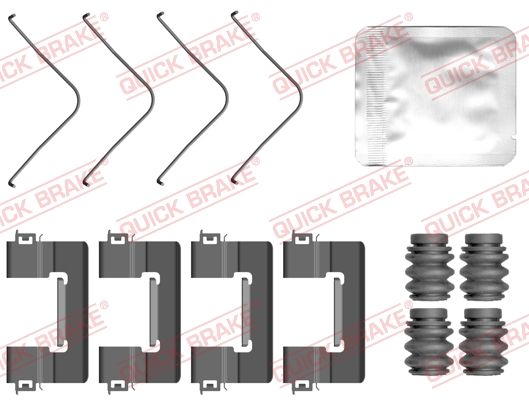 QUICK BRAKE 109-0163 Accessory Kit, disc brake pad