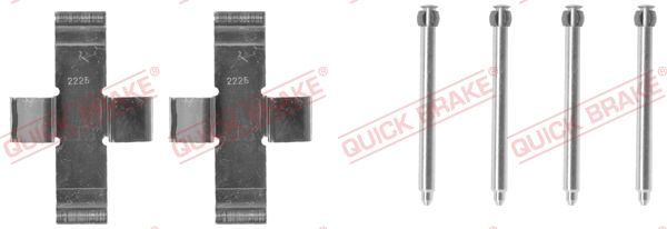 QUICK BRAKE 109-0916 Accessory Kit, disc brake pad