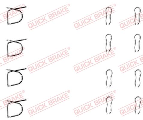 QUICK BRAKE 109-0939 Accessory Kit, disc brake pad