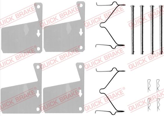 QUICK BRAKE 109-0960 Accessory Kit, disc brake pad