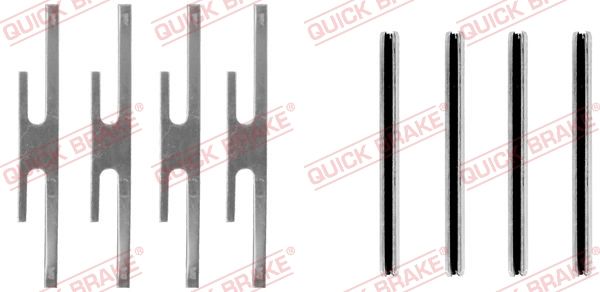 QUICK BRAKE 109-0975 Accessory Kit, disc brake pad